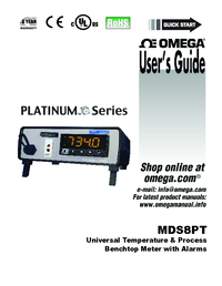 Thumbnail of document Manual - MDS8PT-330 Platinumtm Series Universal Benchtop Digital Panel Meter
